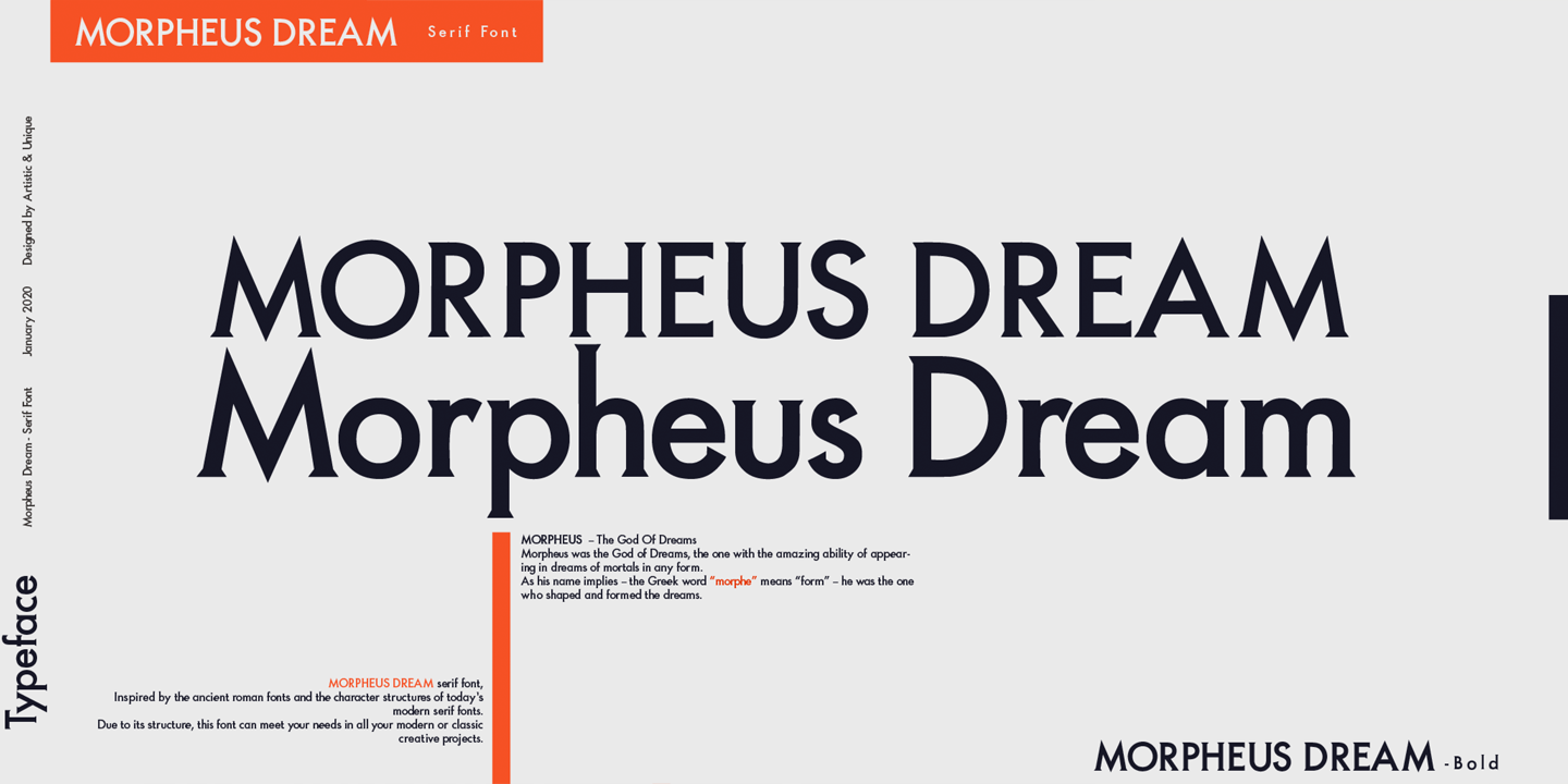 Пример шрифта Morpheus Dream #7